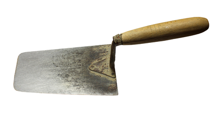 Trowel isolated on whiteの写真素材