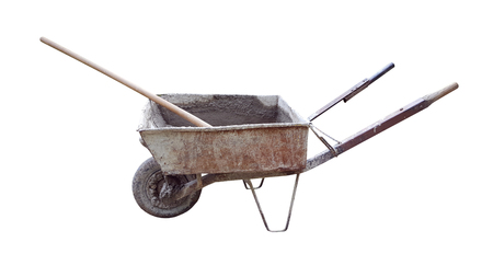 Wheelbarrow for concreteの写真素材