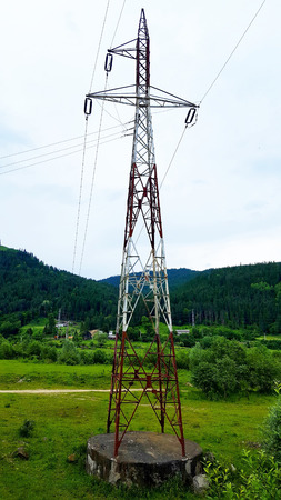 Pillar high voltageの写真素材