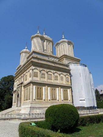 Orthodox monastery in Romaniaの写真素材