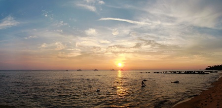 Sunset Tioman Island Malaysiaの写真素材
