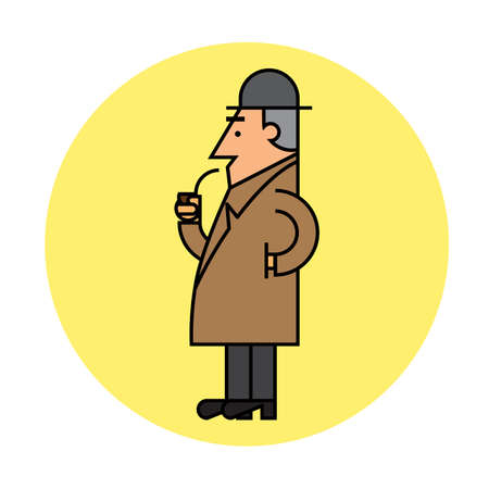 Grandfather cartoon characterのイラスト素材