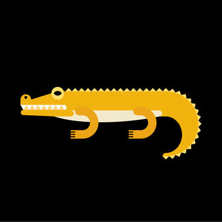 crocodile cartoon graphic illustrationのイラスト素材