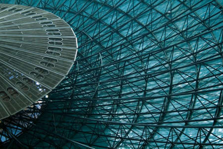 Massive metallic grid and could be use as a background
