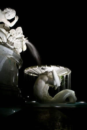 Detail of the statue in front of austrian Parliament, Viennaの写真素材