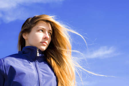 Portrait of confident and ambitous young womanの写真素材