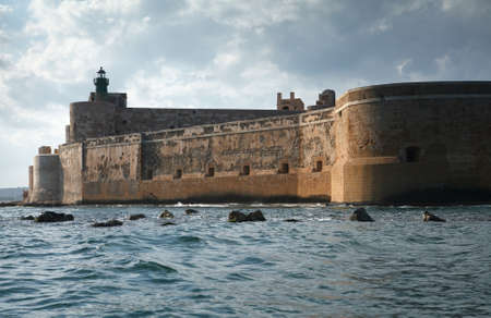 Maniace Castle Fortification in Sicily, Italyのeditorial素材