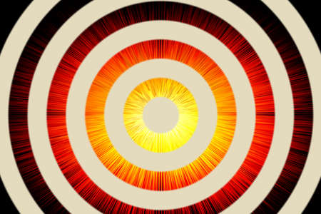 Abstract background of circle shapes and burstの写真素材
