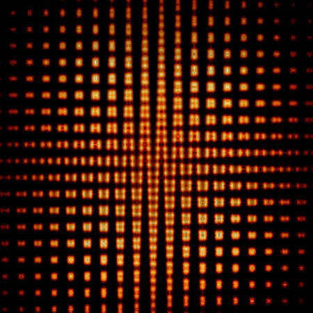 Abstract design background  grid of dots and shapesの写真素材