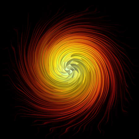 Spiral abstract background over blackの写真素材