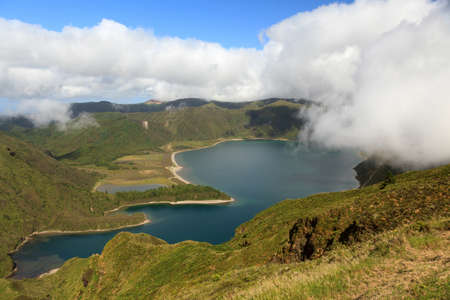 Lake of Fire (Lagoa do Fogo) in Sao Miguel Island  Azores, Portugalの写真素材