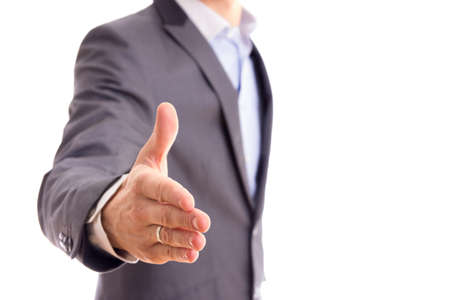 Businessman offering for handshakeの写真素材