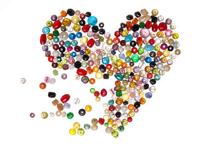 Pearls heartの写真素材