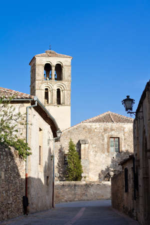 The old church of Pedraza, Segovia (Spain)の写真素材