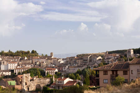 Village of Sepulveda in Segovia, Spainの写真素材
