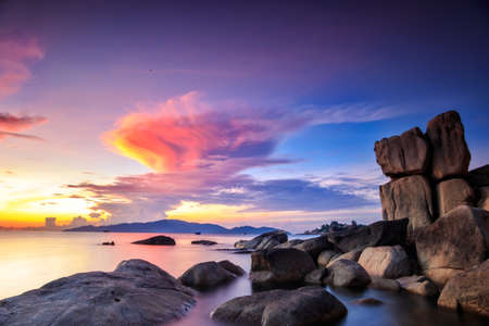 pink cloudの写真素材