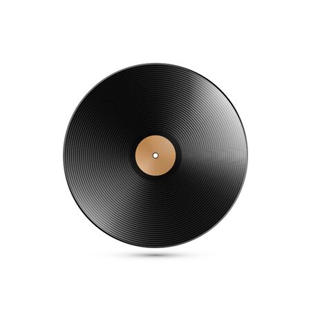 vector illustration of vinyl recordのイラスト素材