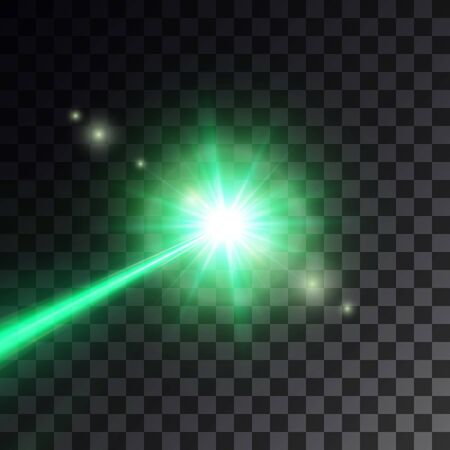 green laser beam, vector illustrationのイラスト素材