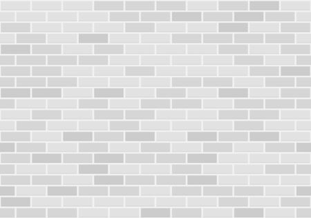 White brick wall seamless pattern, vector illustrationのイラスト素材