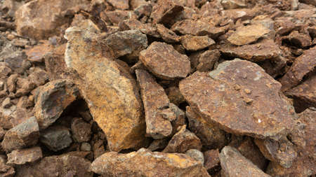 The remaining rock dredging mine, one of the building materials with high quality for the home levelの写真素材