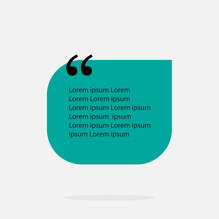 Quote blank template. Quote bubble. Quote form. Vector illustration.のイラスト素材