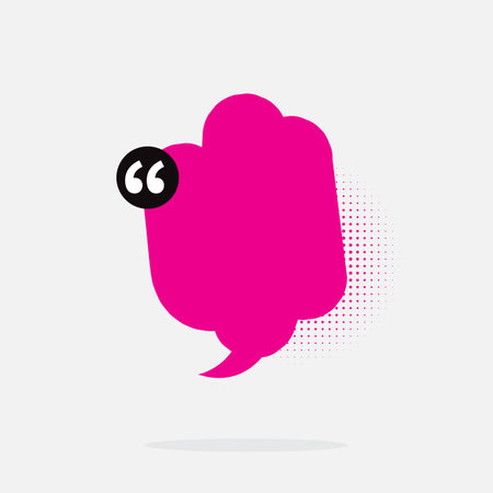 Quote bubble icon. Quote sign. Quote form. Quotation mark.のイラスト素材