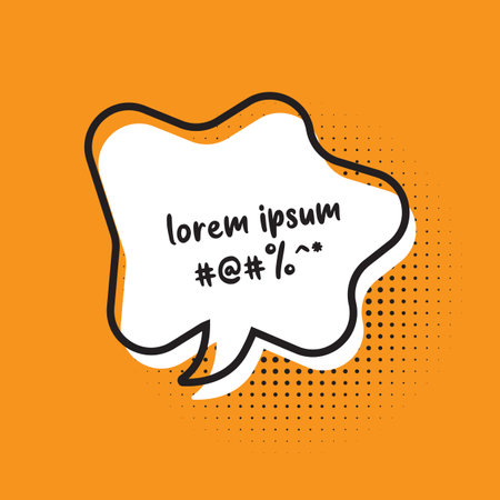 Hand drawn comic speech bubble. Vector illustration for your web design.のイラスト素材