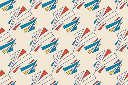 Seamless background pattern. Abstract geometric shapes. Vector illustration.のイラスト素材