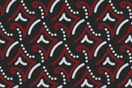 Seamless pattern with decorative elements. Vector illustration for your designのイラスト素材