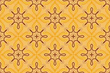 Abstract seamless pattern with decorative elements. Beautiful background for fashion prints or wrapping paper.のイラスト素材