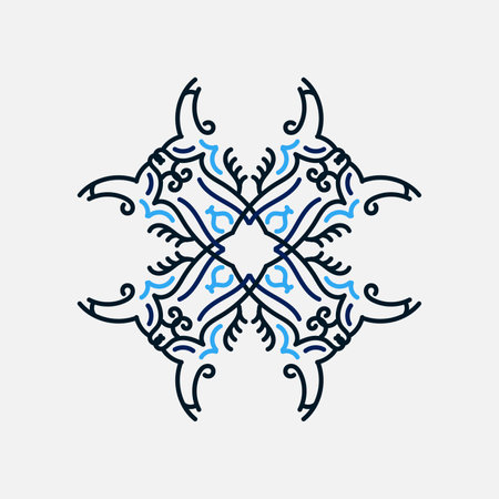 Ornament beautiful card with mandala. Geometric circle element made in vectorのイラスト素材