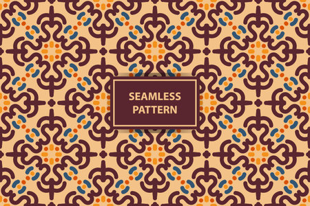 Vector seamless pattern. Modern stylish texture. Repeating geometric tiles.のイラスト素材