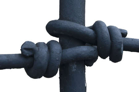 Close up detail of some metal workの写真素材