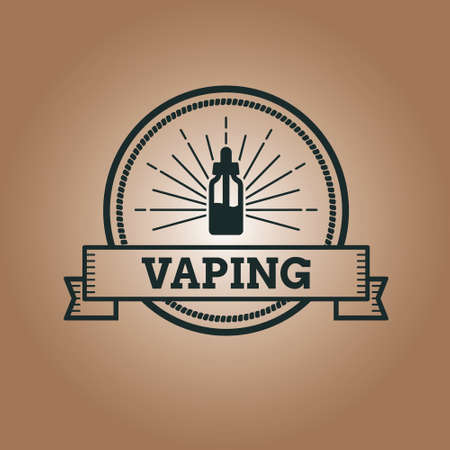 vaping logoのイラスト素材