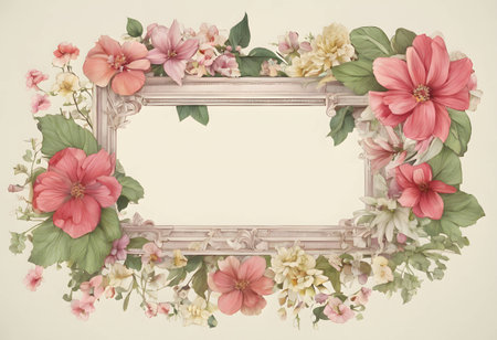 Flowered frame.の素材