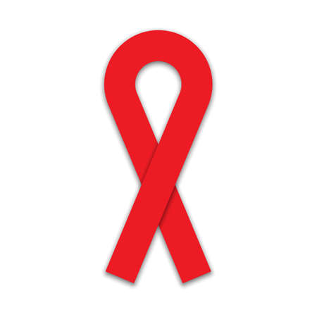 AIDS awareness ribbon vector illustration