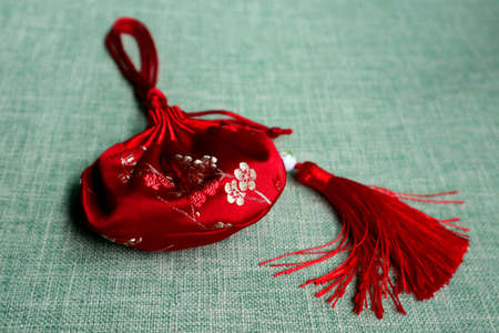 This is a lucky bag for Chinese New Yearの写真素材
