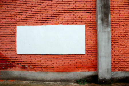 blank billboard on which you can post informationの写真素材