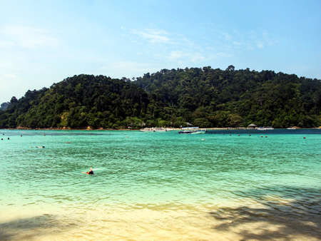 beautiful view along the coast of Malaysiaの写真素材