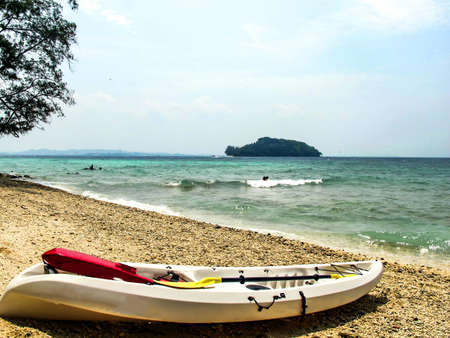 This is a beautiful view along the coast of Malaysiaの写真素材