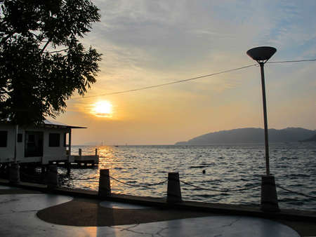 beautiful sea view from a trip to Malaysiaのeditorial素材