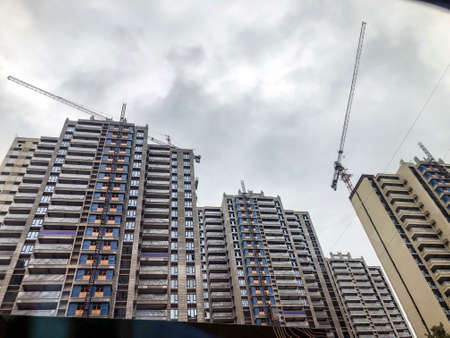 These skyscrapers are apartments and offices