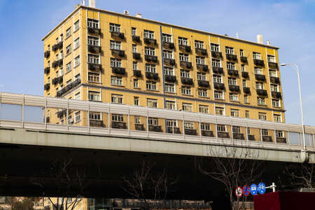 modern Chinese skyscrapers are apartments and offices for real estate developmentのeditorial素材
