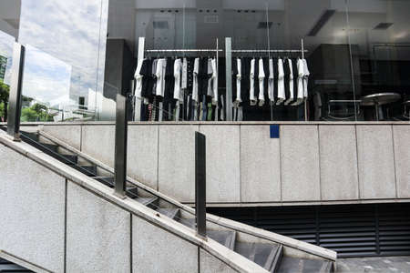 Stairs leading to the outside