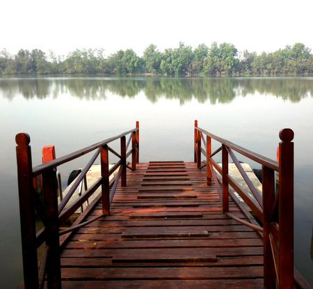 at waterside in the morningの写真素材