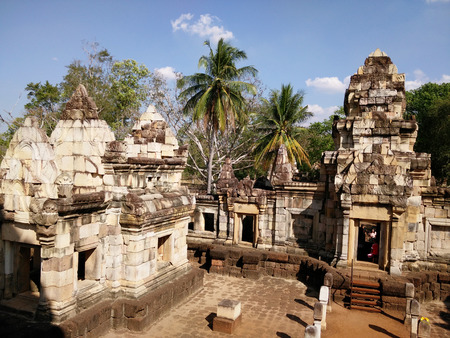 Tha palce of civilization ancient about Hindu of Kmher in Thailand that now it's absolutelu buildingのeditorial素材