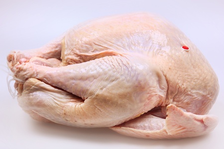 Whole Raw Turkeyの写真素材