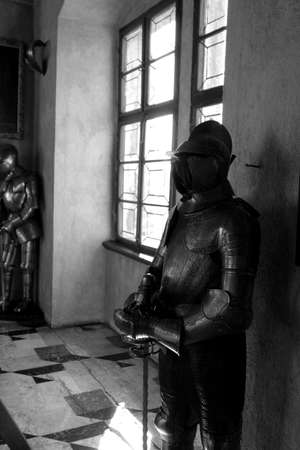 Knight's armor at the castleのeditorial素材