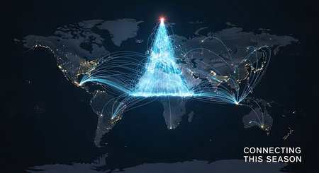 Abstract vector polygonal space low poly world map background with connecting dots and linesの素材