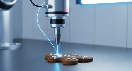 3d rendering of a CNC milling machine cutting wood with sparksの素材